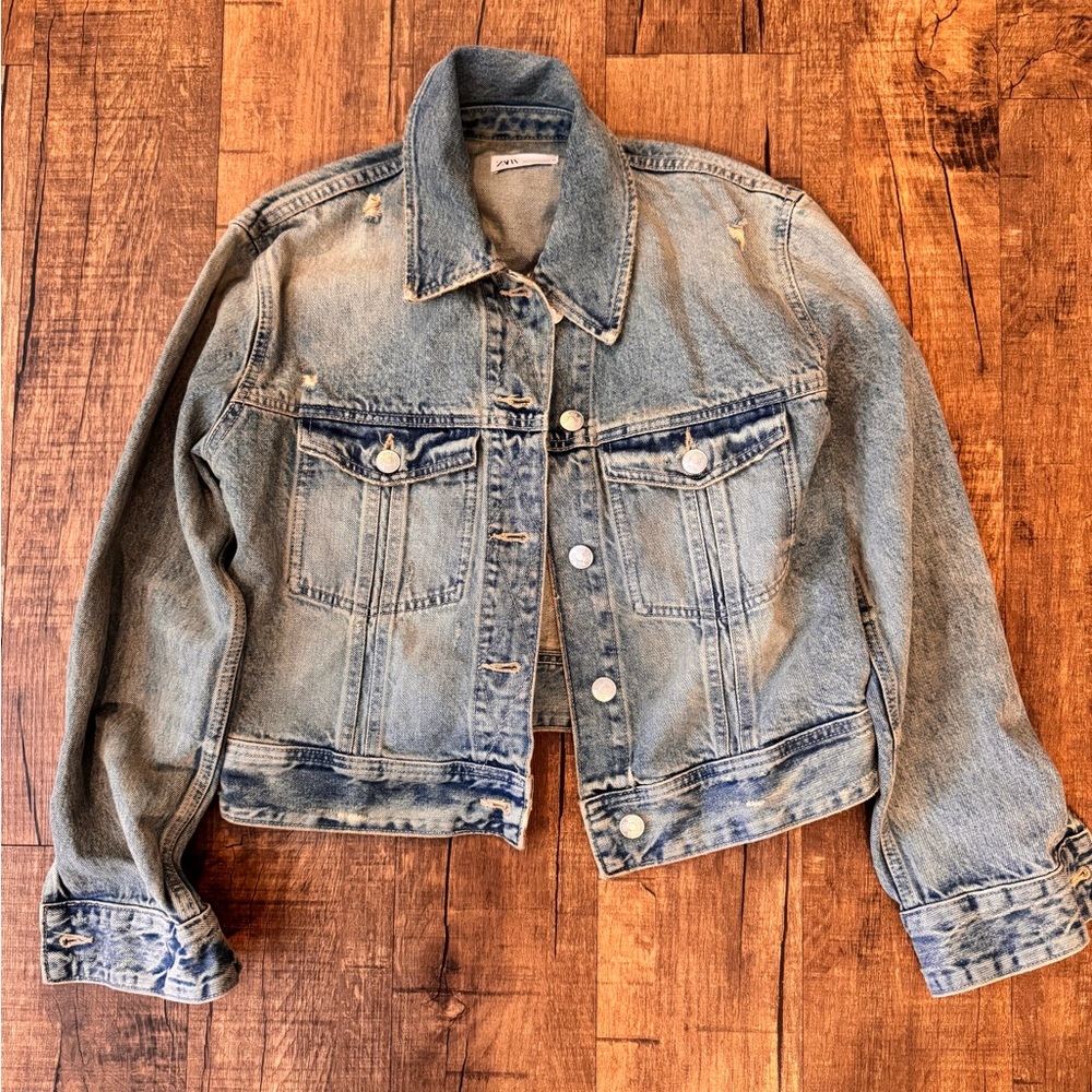 Zara Light Blue Denim Jacket